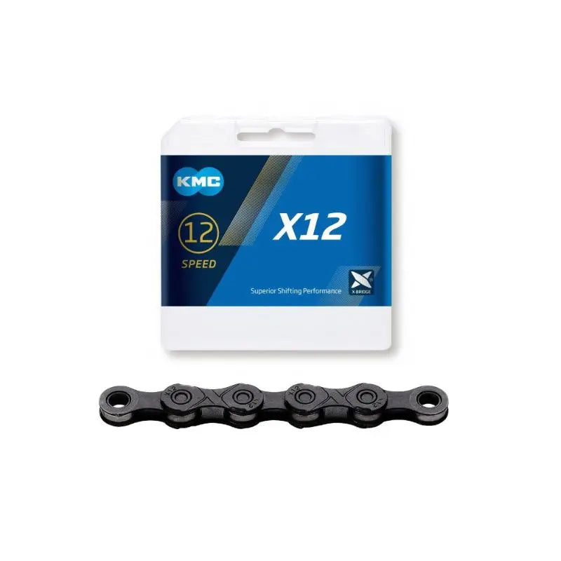 KMC X12 Black Tech 12 speed chain Bassonderse Cycles