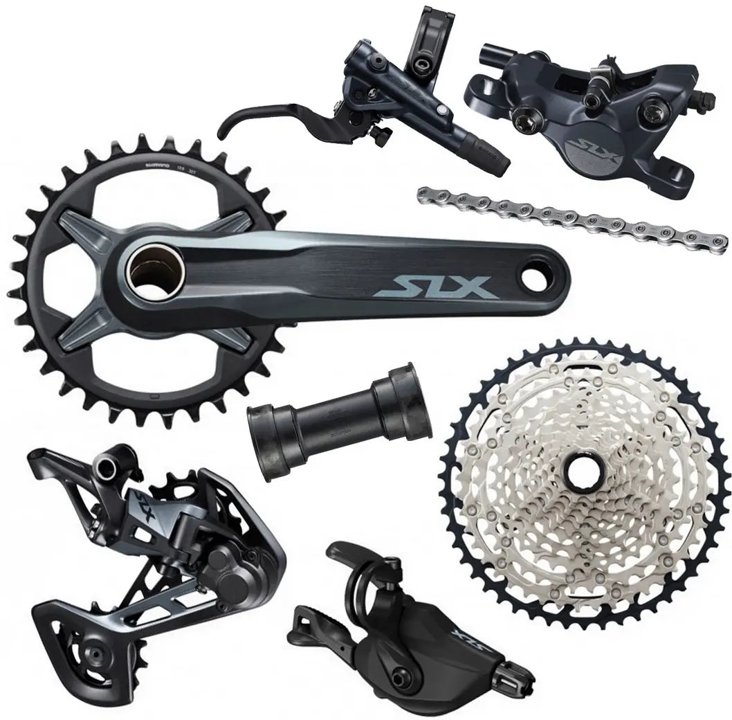 Shimano SLX M7100 1x12 Complete Disc Brake Groupset BASSONDERSE CYCLES