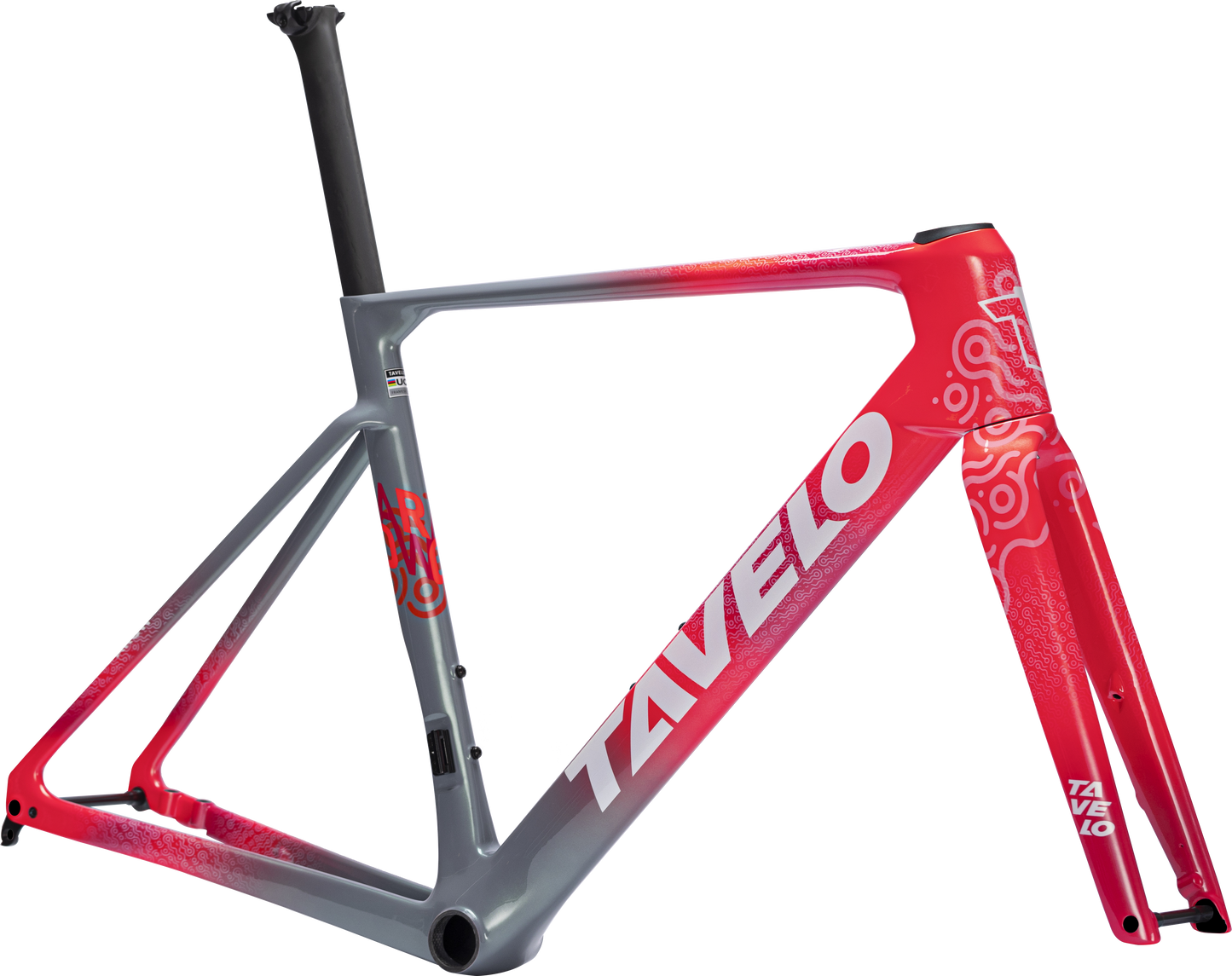 Tavelo Arow Race Frameset - Volcano (Incl Integrated Handlebar)