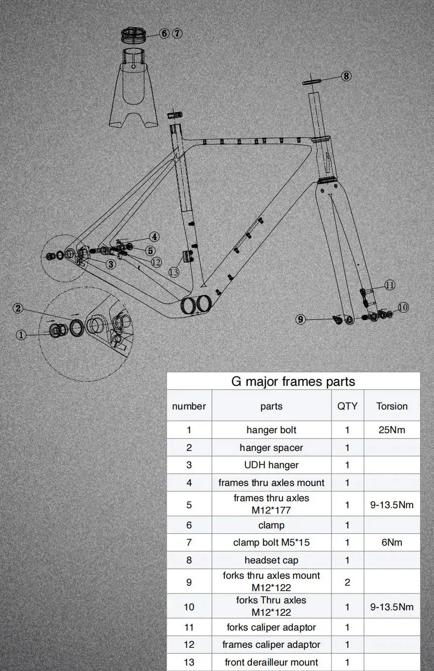 Voicevelo G Major Frameset BASSONDERSE CYCLES