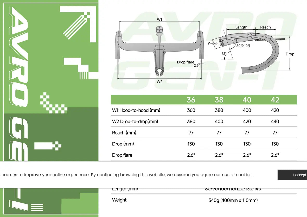 AVRO Gen-1 Integrated handlebar BASSONDERSE CYCLES