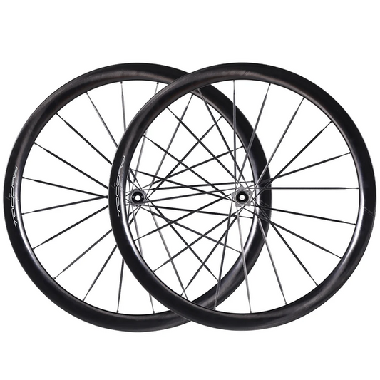 Toccay AERO-40 Ghost 40mm Carbon Wheelset -Carbon Spokes BASSONDERSE CYCLES