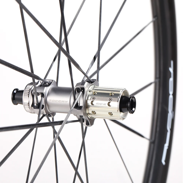 Toccay AERO-40 Ghost 40mm Carbon Wheelset -Carbon Spokes BASSONDERSE CYCLES