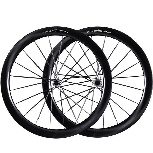 Toccay AERO-50 Ghost Wheelset CARBON -Carbon Spokes BASSONDERSE CYCLES
