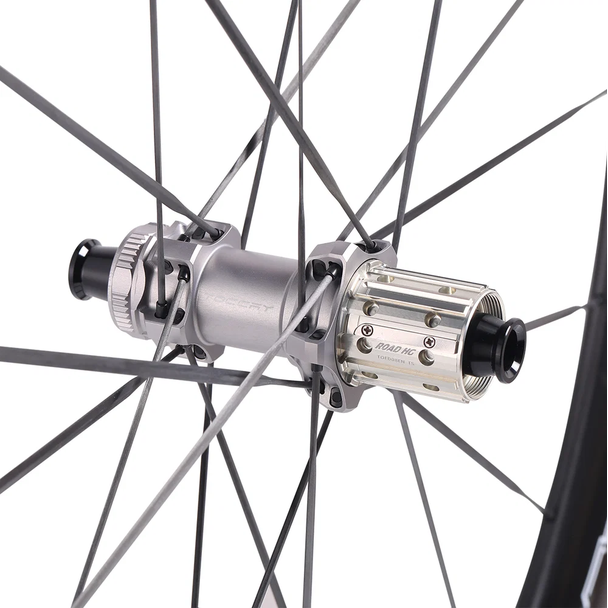 Toccay AERO-50 Ghost Wheelset CARBON -Carbon Spokes BASSONDERSE CYCLES