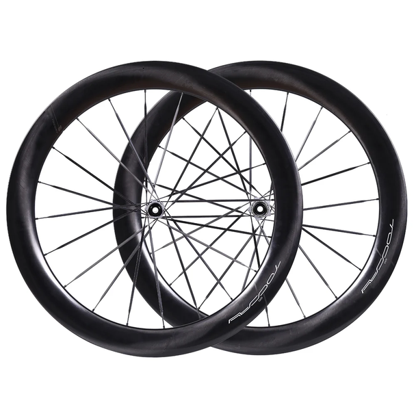 Toccay AERO-60 Ghost Wheelset CARBON -Carbon Spokes BASSONDERSE CYCLES