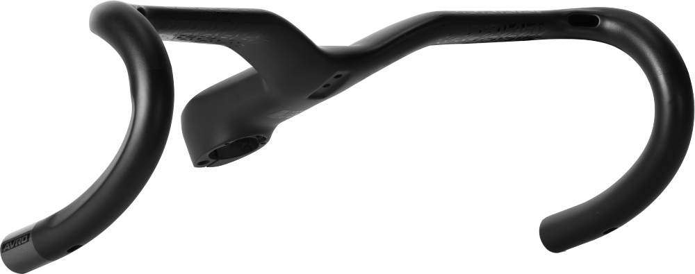 Carbon integrated riser handlebar front